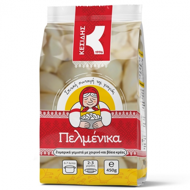 ΠΕΛΜΕΝΙΚΑ ΜΕ ΚΡΕΑΣ 450gr.