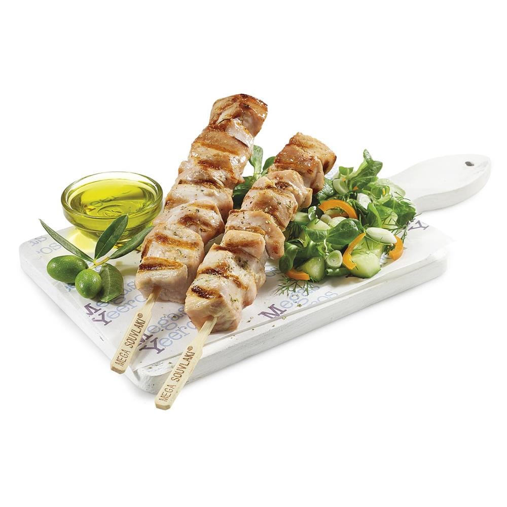 MY(100gr)ΧΟΙΡΙΝΟ ΣΟΥΒΛΑΚΙ ΛΑΙΜΟΣ(6,400kg)