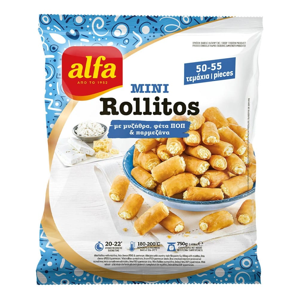 ALFA ROLLITOS ΜΥΖΗΘΡΑ ΦΕΤΑ ΓΡΑΒΙΕΡΑ 750gr.
