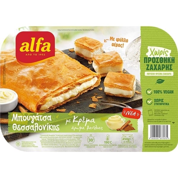 ALFA ΜΠΟΥΓΑΤΣΑ ΘΕΣ/ΝΙΚΗΣ ΧΩΡΙΣ ΖΑΧΑΡΗ 450gr.