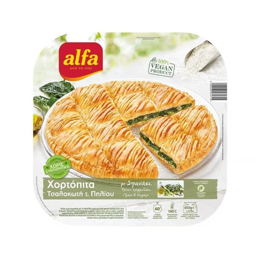 ALFA ΧΟΡΤΟΠΙΤΑ ΤΣΑΛΑΚΩΤΗ 850gr. Τ. ΠΗΛΙΟΥ