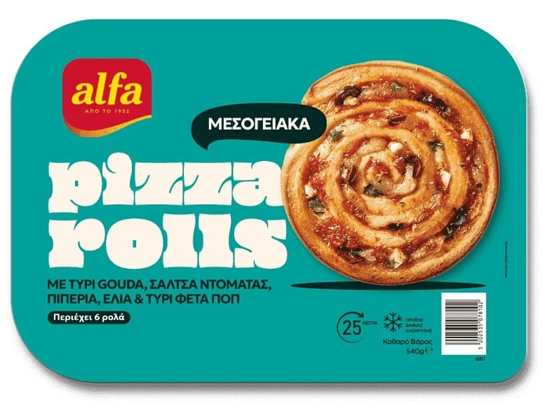 ALFA PIZZA ROLLS MEDITERRANEAN 540gr.