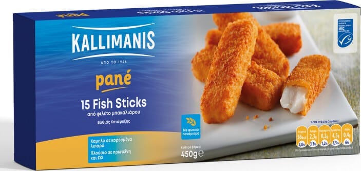 KALLIMANIS 450gr. FISH STICKS KALLIMANIS 450gr. FISH STICKS