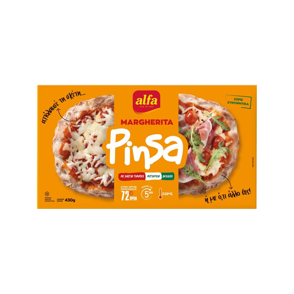 ALFA PINSA MARGHERITA 430gr.